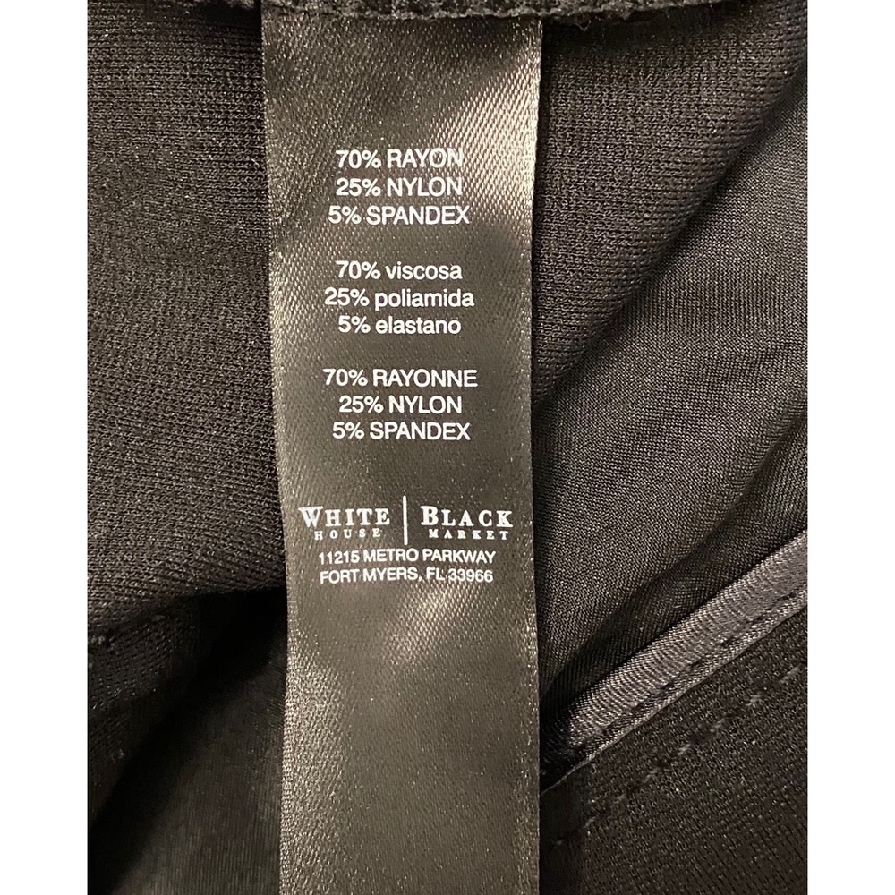White House Black Market Black Pants Size 8R - Picture 6 of 6